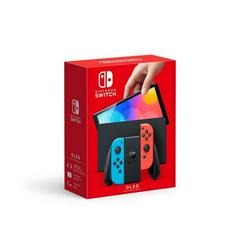 Nintendo Switch OLED With Blue And Red Joy-Con